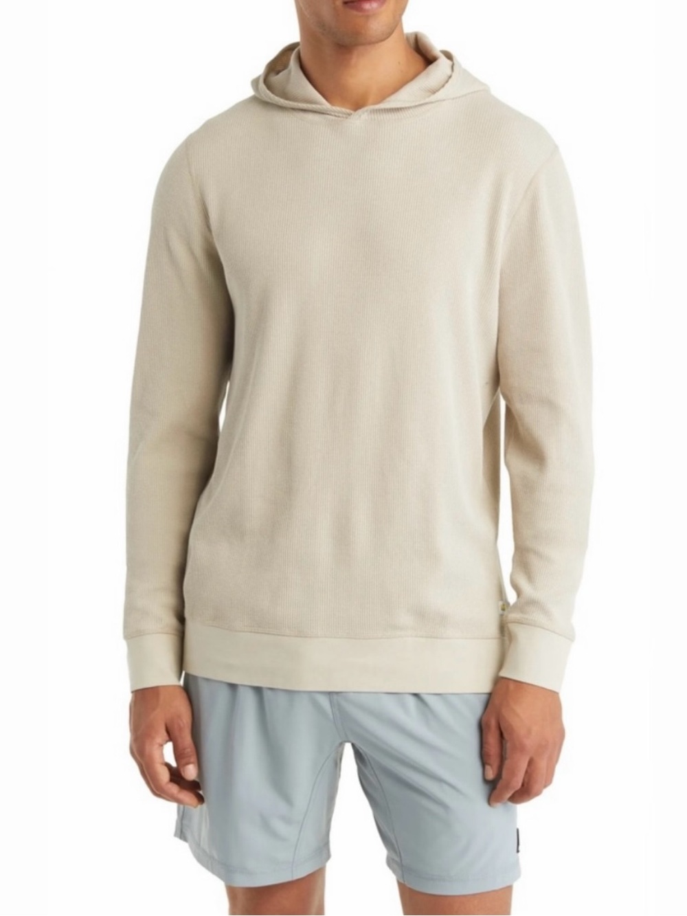 Vuori Waffle Hoodie in Dark Salt Size Medium